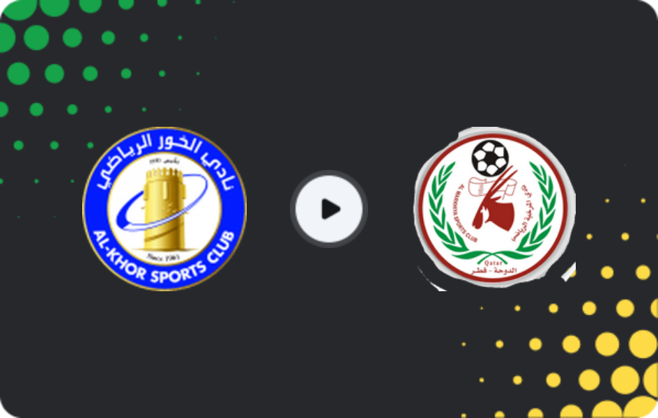 Where to watch Al-Khor — Al-Markhiya, Second Division, 27.04.2026