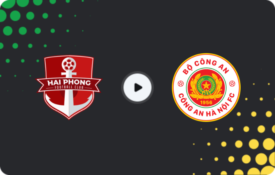 Where to watch Hai Phong — Công An Hà Nội, V-League 1, 02.05.2026