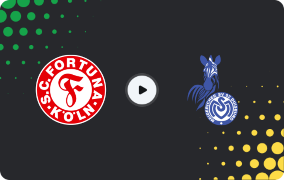 Where to watch Fortuna Köln U19 — MSV Duisburg U19, U19 Bundesliga, 09.05.2026