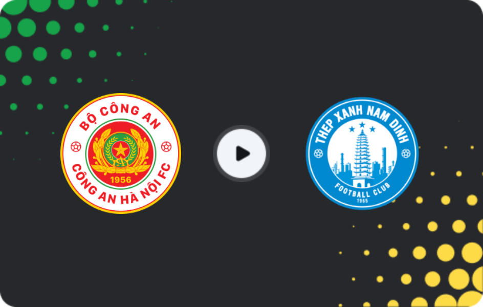 Where to watch Công An Hà Nội — Nam Dinh, V-League 1, 10.05.2026