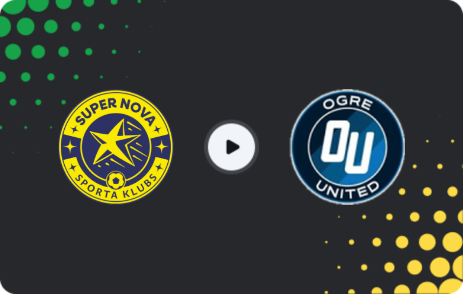 Where to watch Super Nova — Ogre United, Virsliga, 16.05.2026