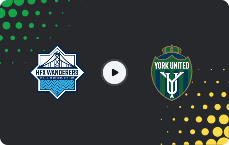 Where to watch HFX Wanderers — York United, Premier League, 23.05.2026