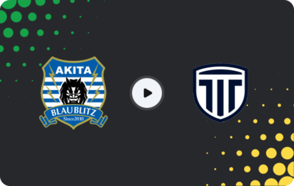 Where to watch Blaublitz Akita — Tochigi City, J2 League, 24.05.2026