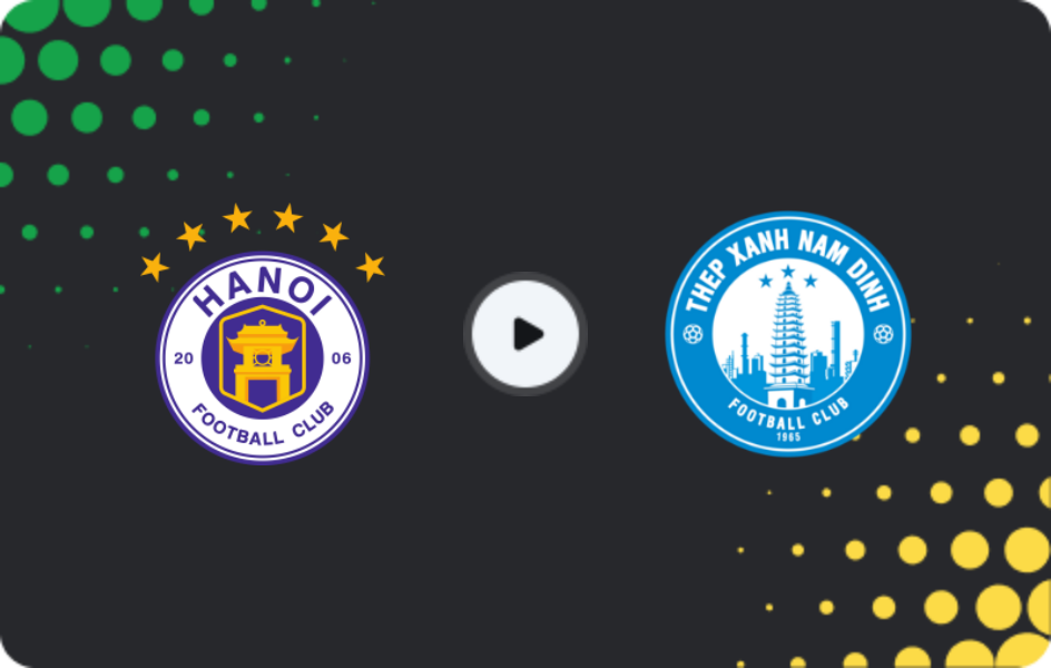 Where to watch Ha Noi — Nam Dinh, V-League 1, 24.05.2026