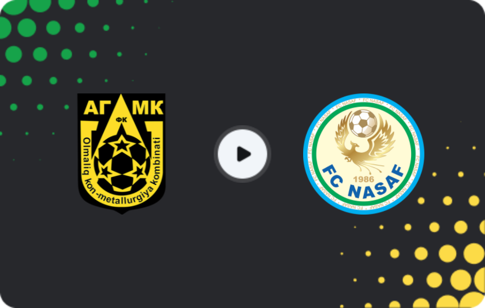 Where to watch Olmaliq — Nasaf, Super League, 04.08.2026