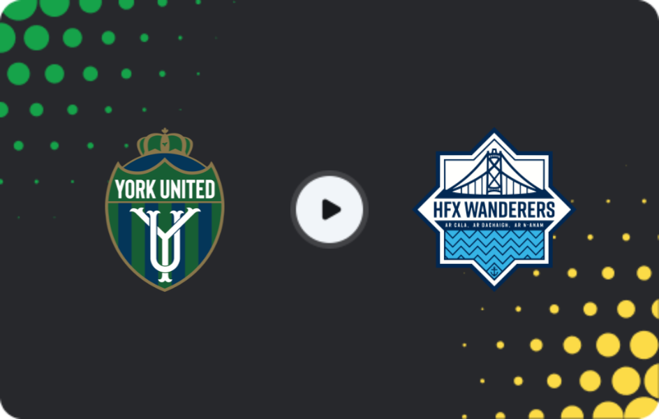 Where to watch York United — HFX Wanderers, Premier League, 16.08.2026
