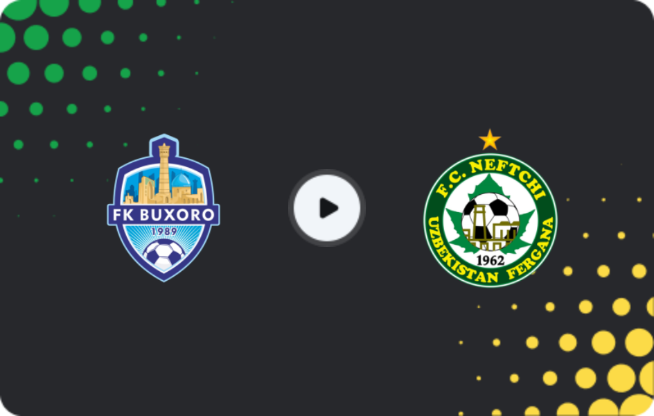 Where to watch Buxoro — Neftchi Fergana, Super League, 19.08.2026
