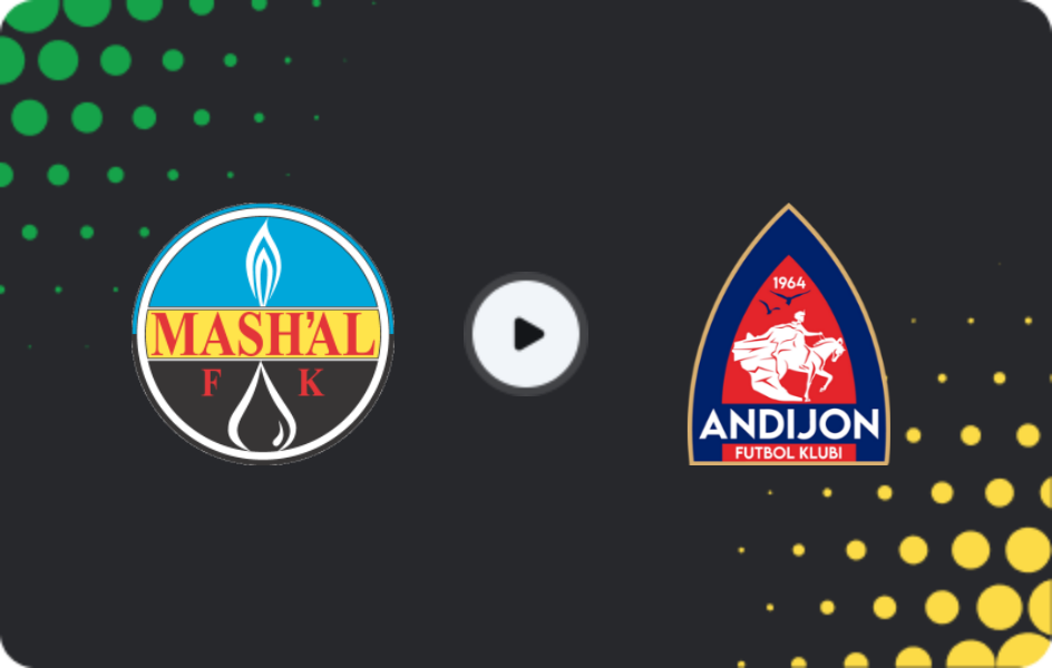 Where to watch Mash'al — Andijan, Super League, 19.08.2026