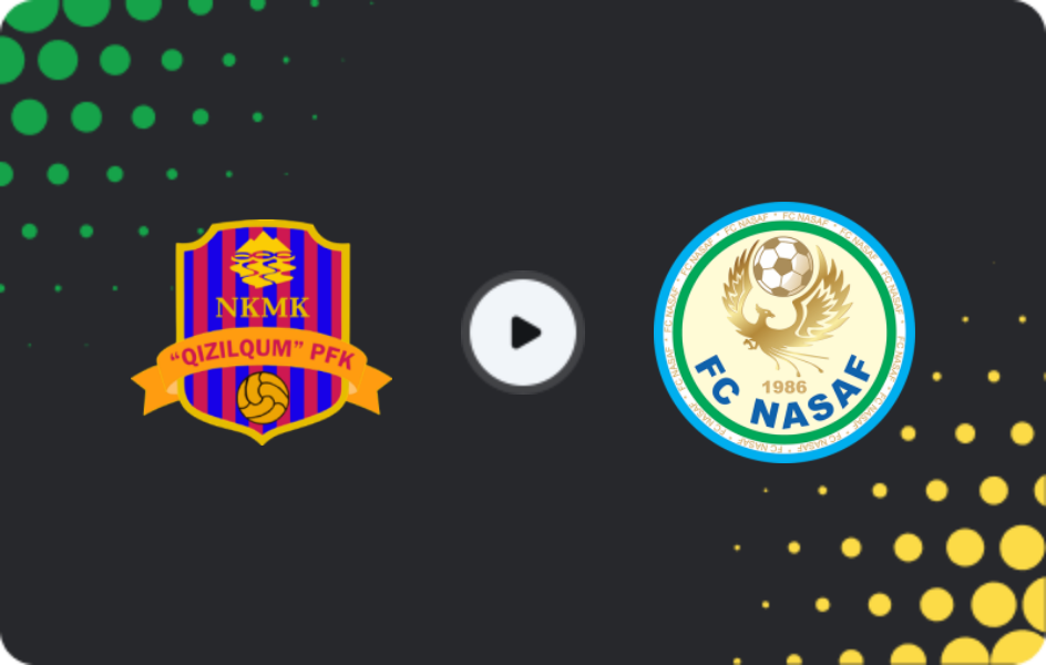 Where to watch Qizilqum — Nasaf, Super League, 24.08.2026