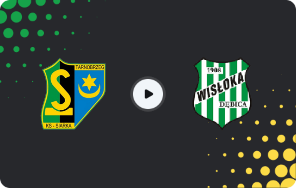 Where to watch Siarka Tarnobrzeg — Wisłoka Dębica, Friendlies Clubs, 14.02.2026