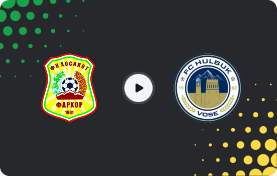 Де дивитися Хосилот Фархор - Хулбук  , Вища ліга, 02.11.2025