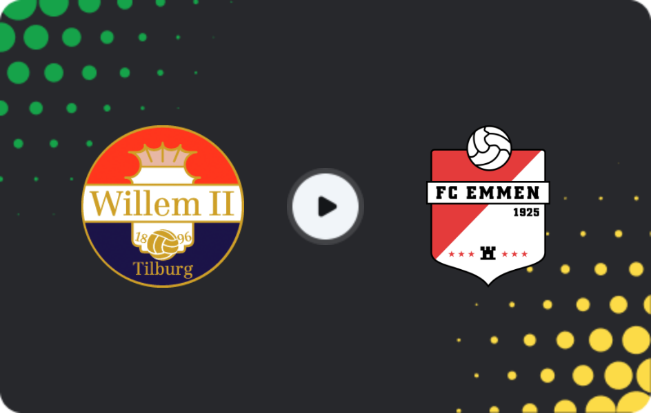 Де дивитися Віллем II - Еммен, Ерсте Дивізі, 15.11.2025
