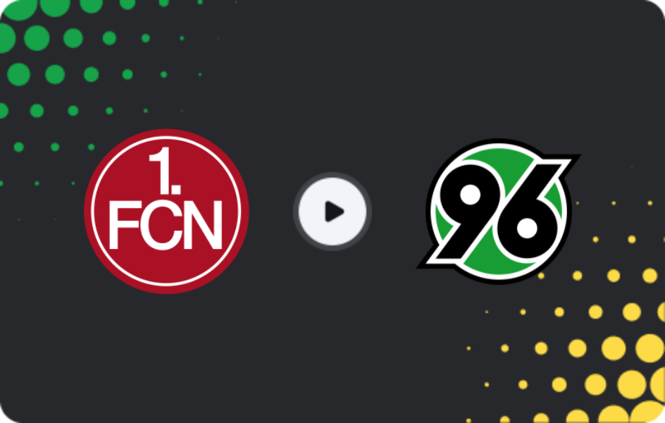 Де дивитися Нюрнберг - Ганновер, 2-а Бундесліга, 21.12.2025