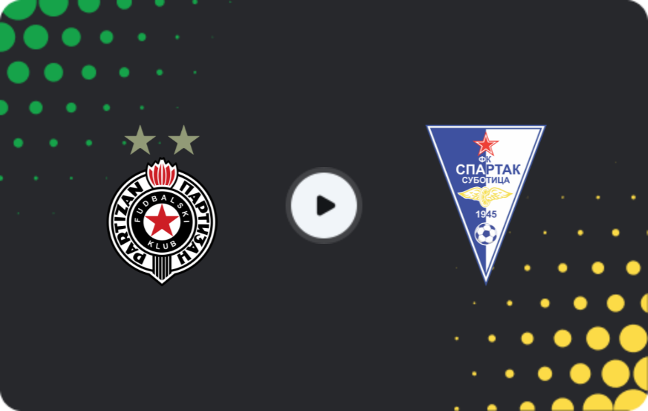 Де дивитися Партизан - Спартак Суботиця, Суперліга, 14.02.2026