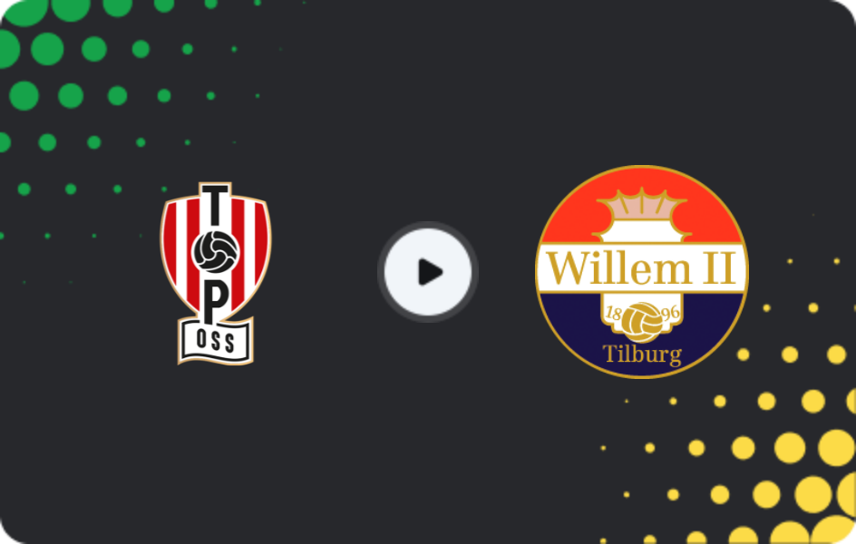 Де дивитися ТОП Осс - Віллем II, Ерсте Дивізі, 13.03.2026