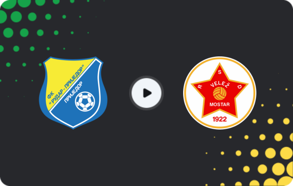 Де дивитися Рудар Прієдор - Вележ, Прем'єр-ліга, 14.03.2026