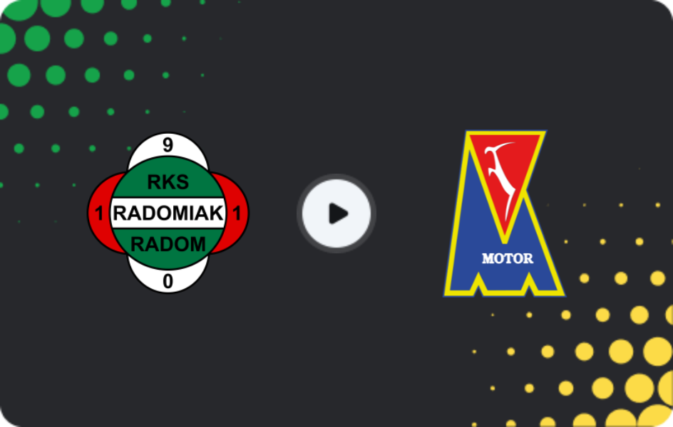 Де дивитися Радомяк Радом - Мотор Люблін, Екстракласа, 04.04.2026