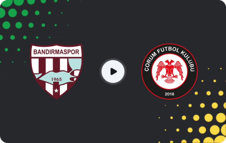 Де дивитися Бандирмаспор - Чорум, Перша ліга TFF, 22.11.2025