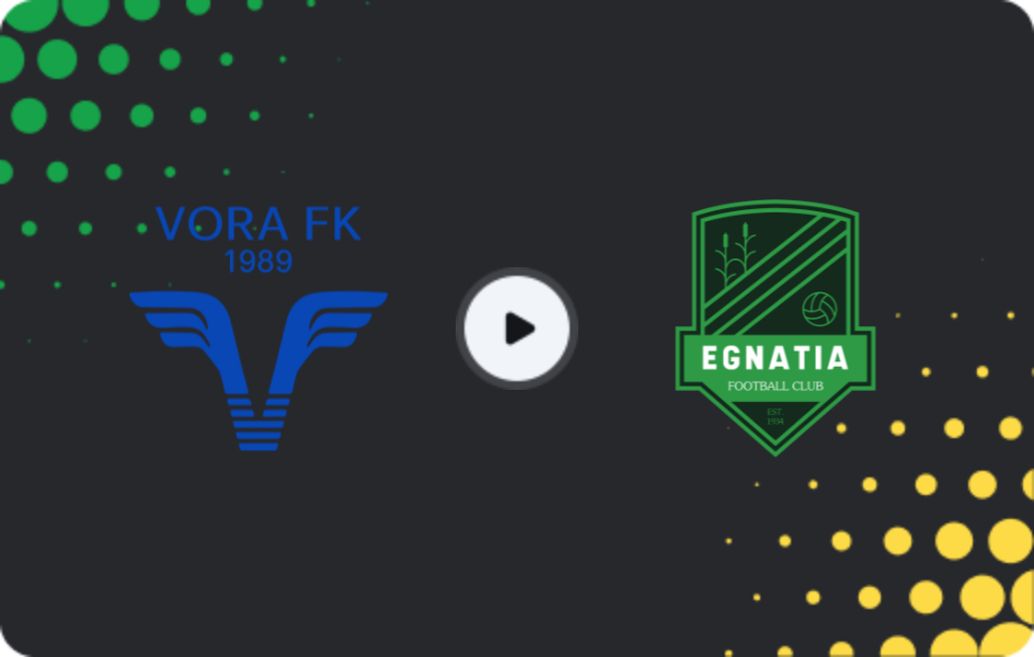 Де дивитися Вора   - Егнатія, Суперліга, 15.02.2026