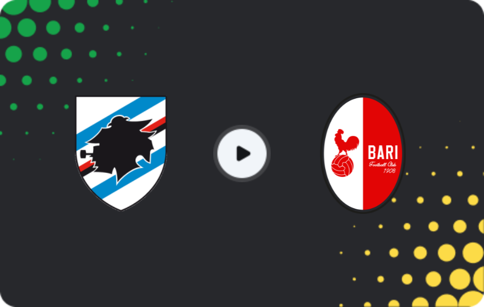 Де дивитися Сампдорія - Барі, Серія Б, 27.02.2026