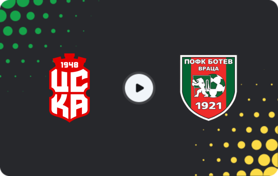 Де дивитися ЦСКА 1948 - Ботев Враца, Перша ліга, 11.04.2026