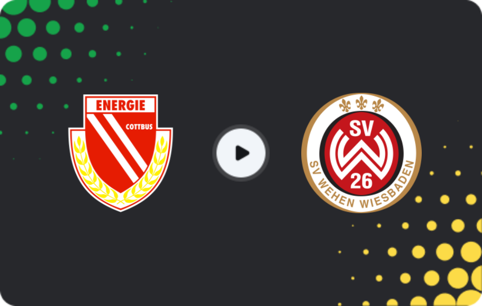 Де дивитися Енергі Котбус - Веен Вісбаден, 3-я Ліга, 09.05.2026
