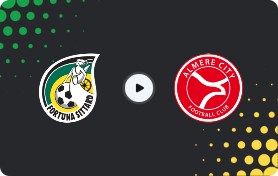 Де дивитися Фортуна Сіттард - Алмере Сіті, Кубок KNVB, 17.12.2025