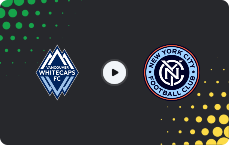 Де дивитися Ванкувер Вайткепс - Нью-Йорк Сіті, МЛС, 12.04.2026