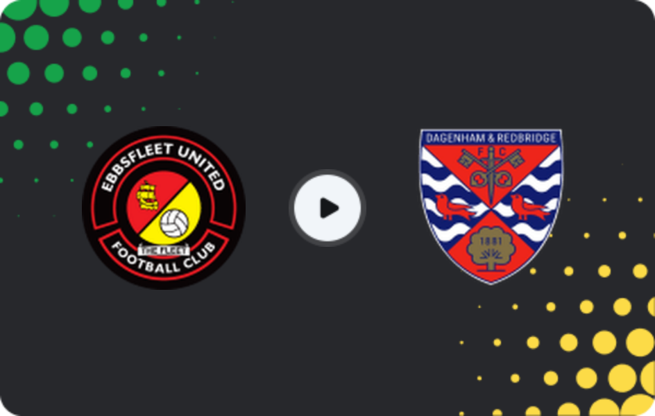 Де дивитися Еббсфліт Юнайтед - Дагенем енд Редбрідж, Національна ліга - Південь, 24.01.2026