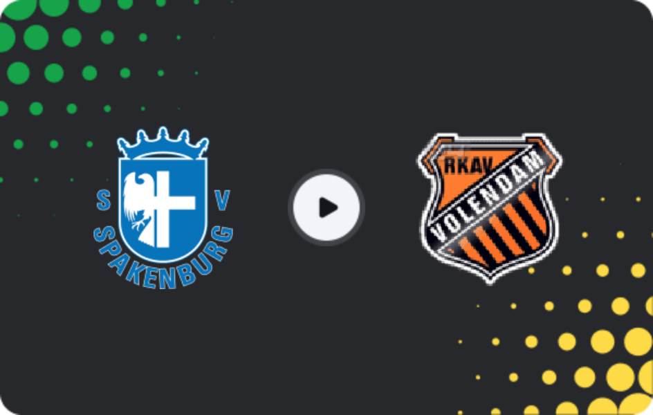 Де дивитися Спакенбург - РКАВ Волендам, Твееде Дивізі, 31.01.2026