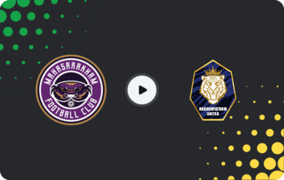 Де дивитися Махасаракхам Юнайтед - Накхон Патом, Ліга 2, 04.04.2026
