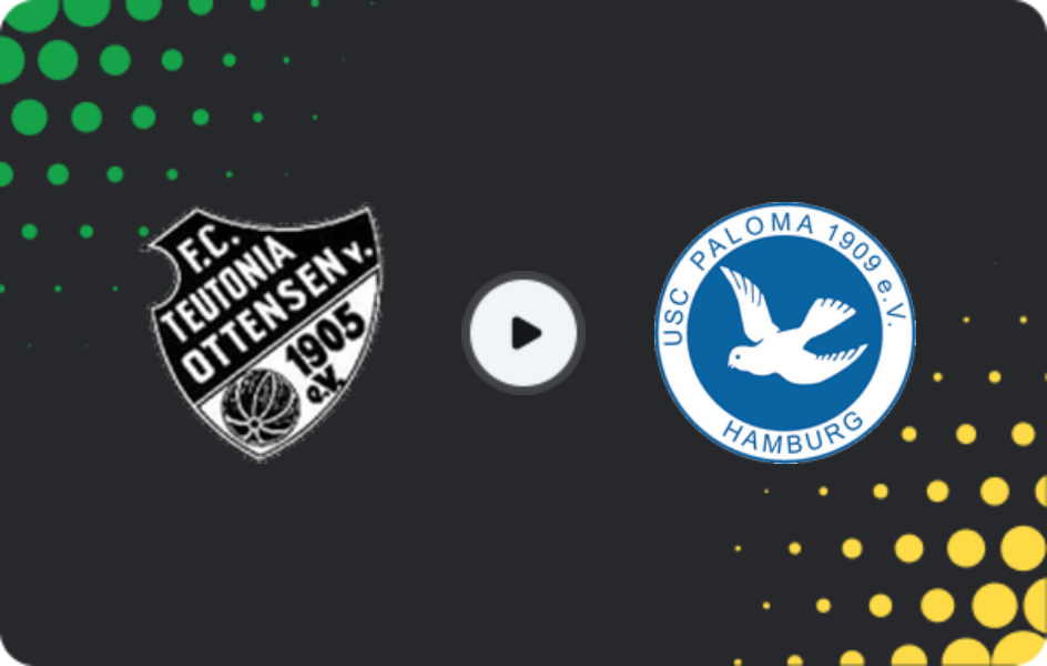 Де дивитися Тютонія Оттенсен - Палома, Оберліга - Гамбург, 10.04.2026