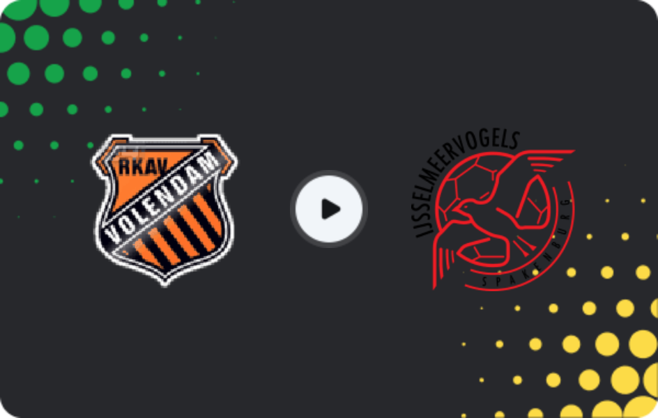 Де дивитися РКАВ Волендам - Айсселмеєрвогелс, Твееде Дивізі, 11.04.2026
