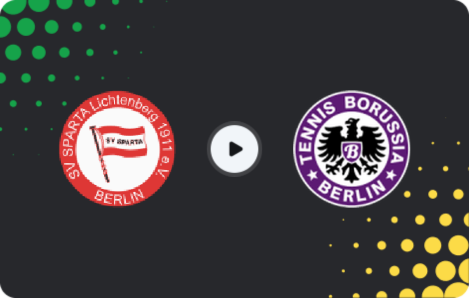 Де дивитися Спарта Ліхтенберг - Тенніс Боруссія, Оберліга NOFV-Норд, 12.04.2026