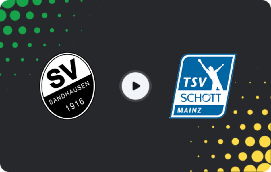 Де дивитися Зандхаузен - Шотт Майнц, Регіоналліга - Південний Захід, 02.05.2026