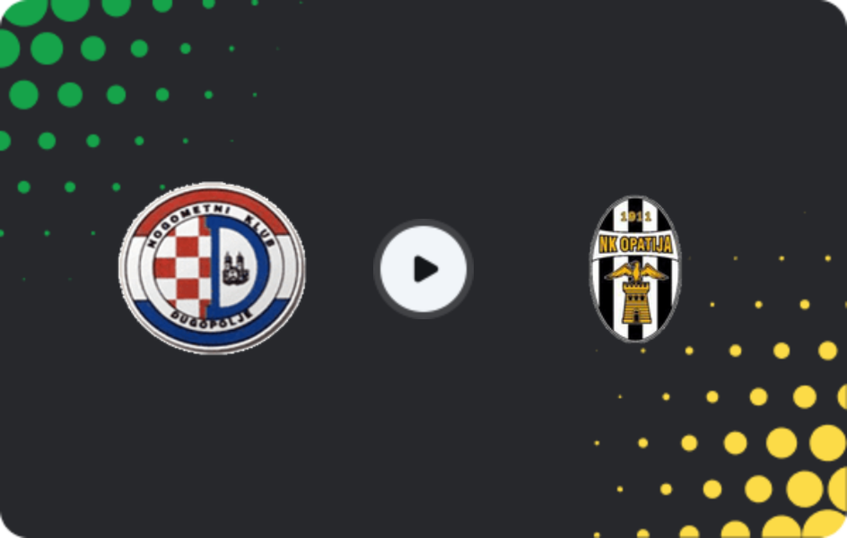 Де дивитися Дугопол'є - Опатія, Перша ліга, 28.02.2026