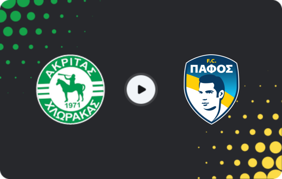 Де дивитися Акрітас - Пафос, Перший дивізіон, 14.03.2026