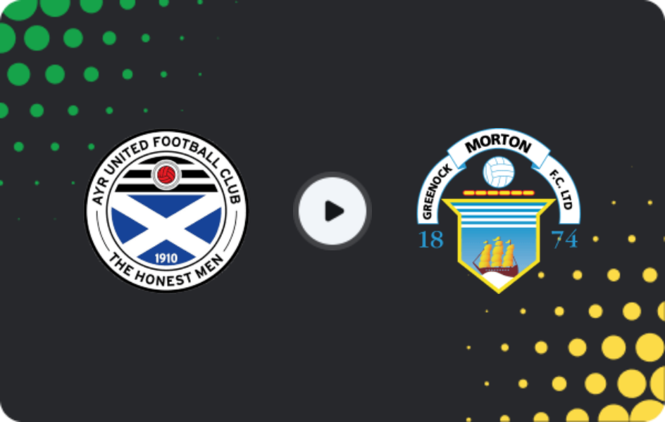 Де дивитися Ейр Юнайтед - Мортон, Чемпіонат, 21.03.2026