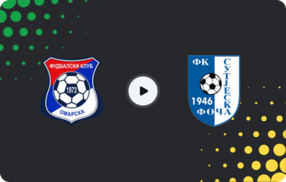 Де дивитися Омарска   - Сутьєска Фоча  , 1-ша ліга - РС, 22.04.2026