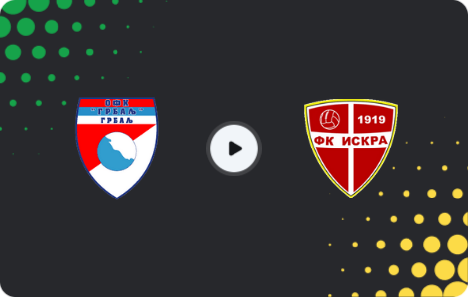 Де дивитися Грбаль - Іскра, Друга ліга, 09.05.2026
