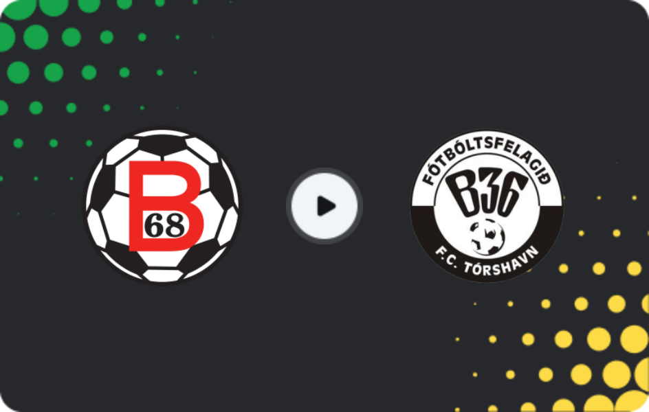 Де дивитися Б68 Тофтір - Б36 Торсхавн, Мейстардейлдін, 30.05.2026