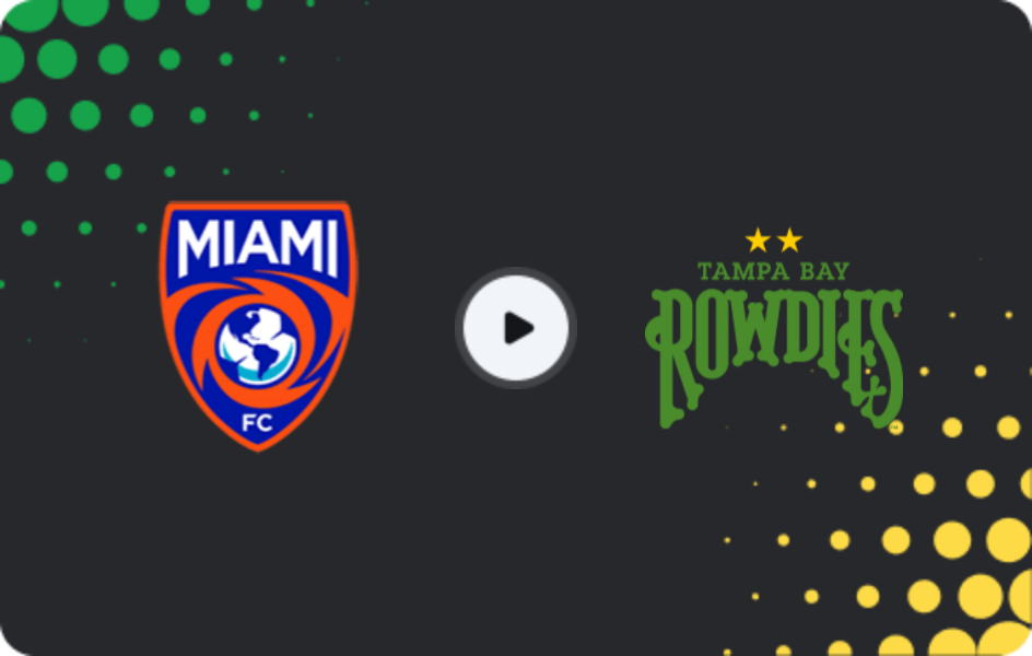 Де дивитися Маямі FC   - Тампа Бей Роудіс, USL Чемпіоншип, 25.07.2026