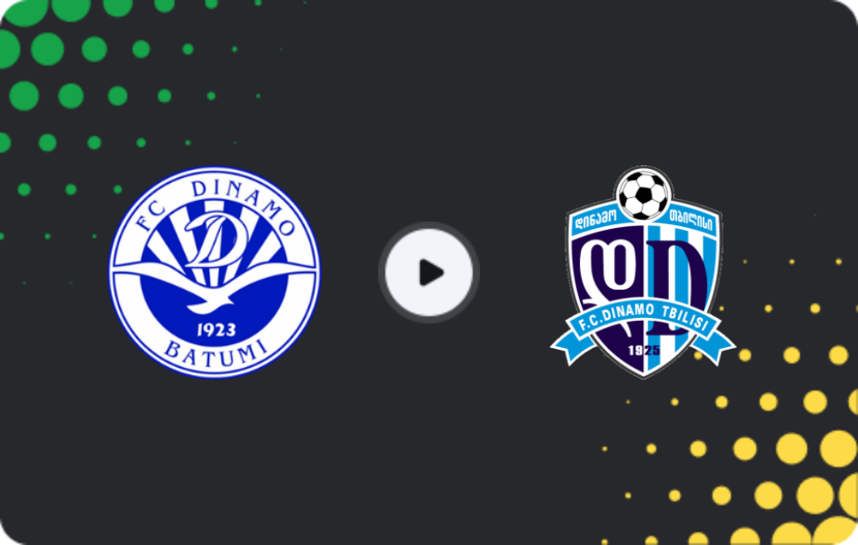 Де дивитися Динамо Батумі - Динамо Тбілісі, Еровнулі Ліга, 25.04.2026