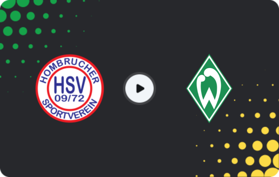 Де дивитися Хомбрюхер SV U19 - Вердер Бремен U19, Бундесліга U19, 08.03.2026