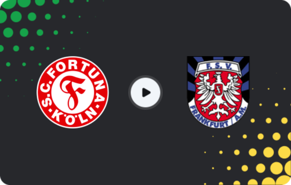 Де дивитися Фортуна Кельн U19 - ФСВ Франкфурт U19, Бундесліга U19, 11.04.2026
