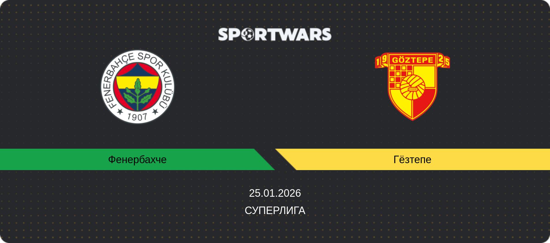 Прогноз матча Фенербахче - Гёзтепе, Суперлига, 25.01.2026
