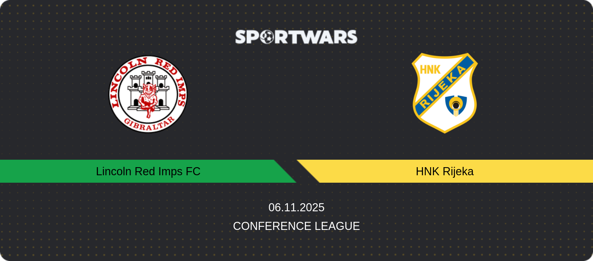 Match prediction Lincoln Red Imps FC — HNK Rijeka, Conference League, 06.11.2025