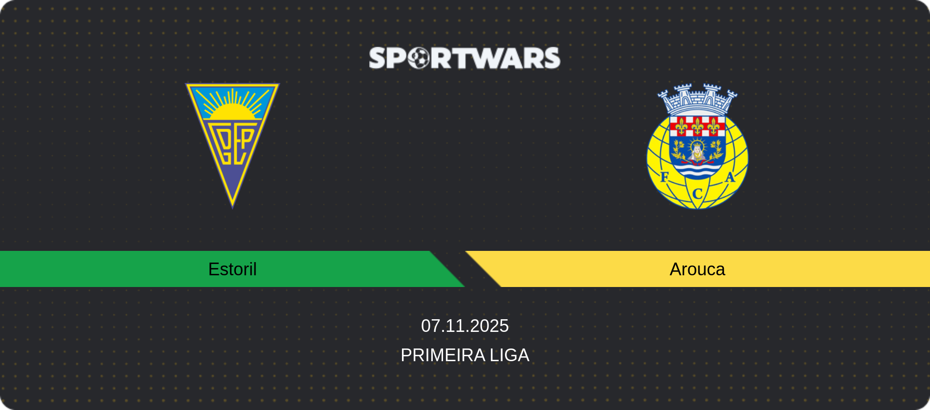 Match prediction Estoril — Arouca, Primeira Liga, 07.11.2025