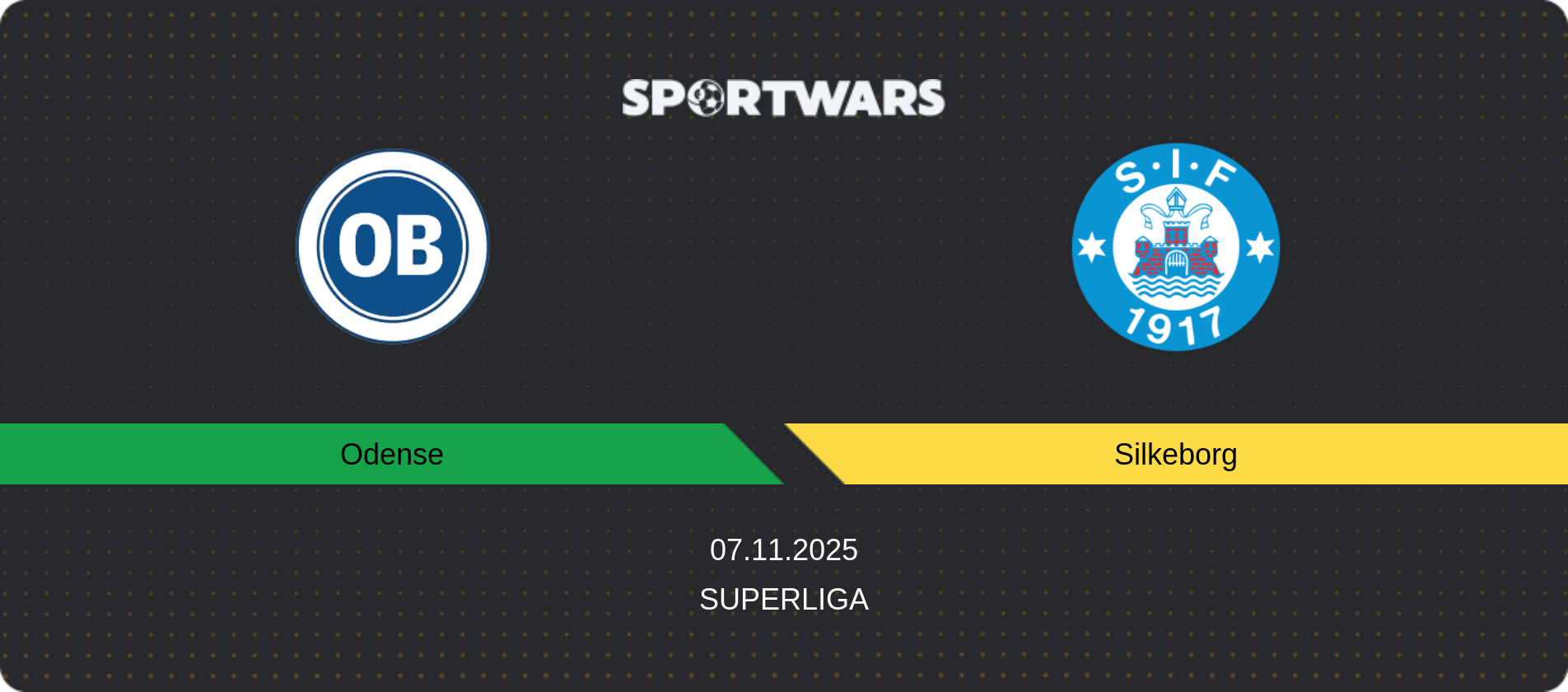 Match prediction Odense — Silkeborg, Superliga, 07.11.2025