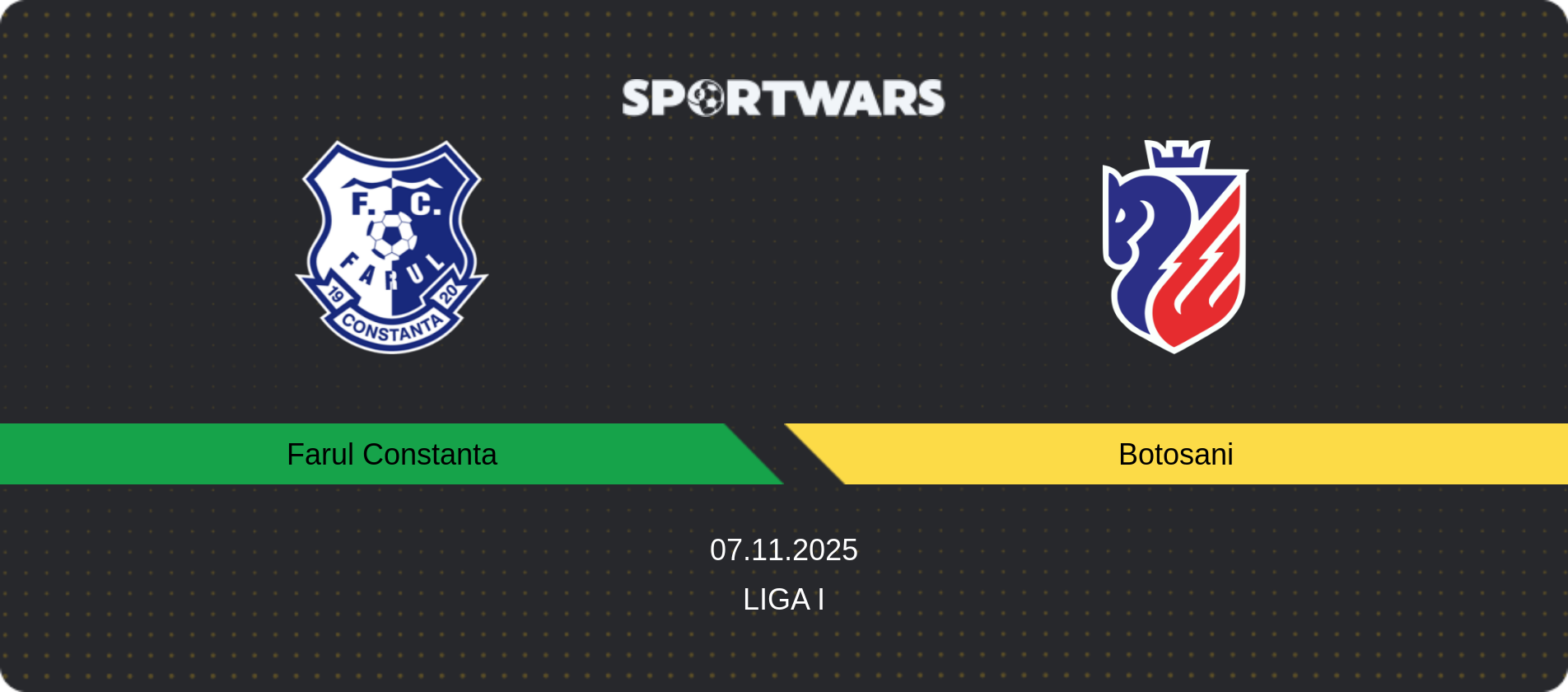 Match prediction Farul Constanta — Botosani, Liga I, 07.11.2025